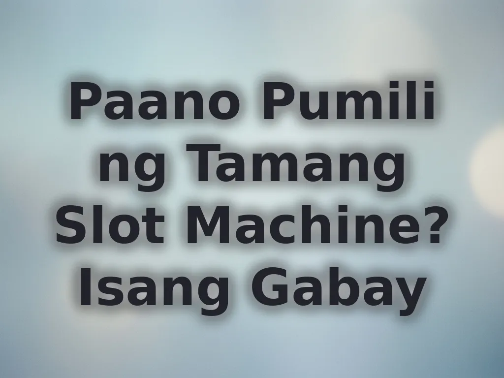 Gabay sa Slots